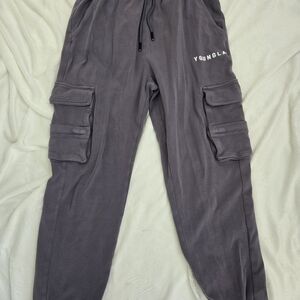 YoungLA Women's Gray Cargo Joggers